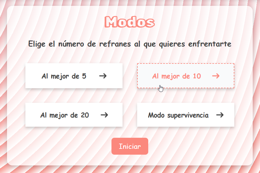 Imagen de ejemplo de los modos de juego